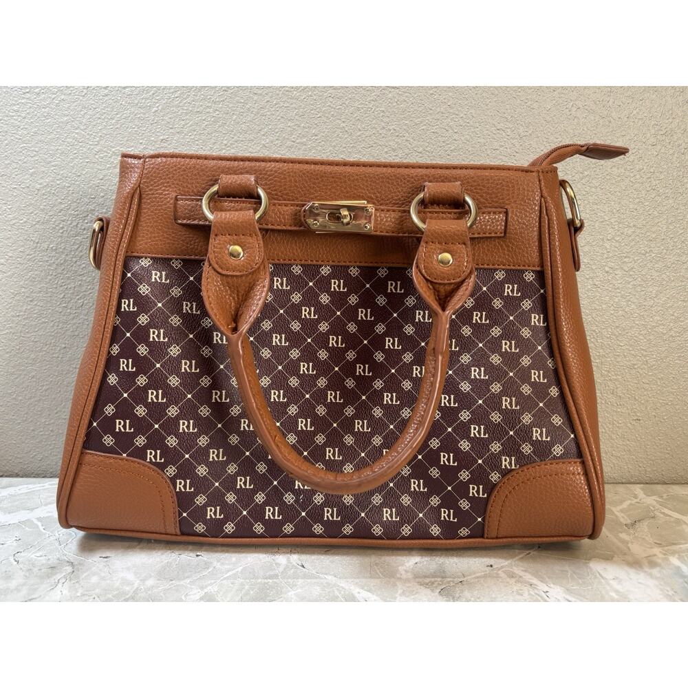 Danbury Mint Women's Leather Purse‎ WITH Shoulder Strap Personalized RL